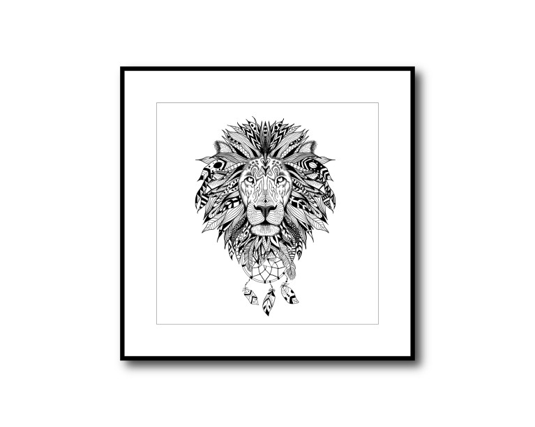 Majestic Lion Poster 