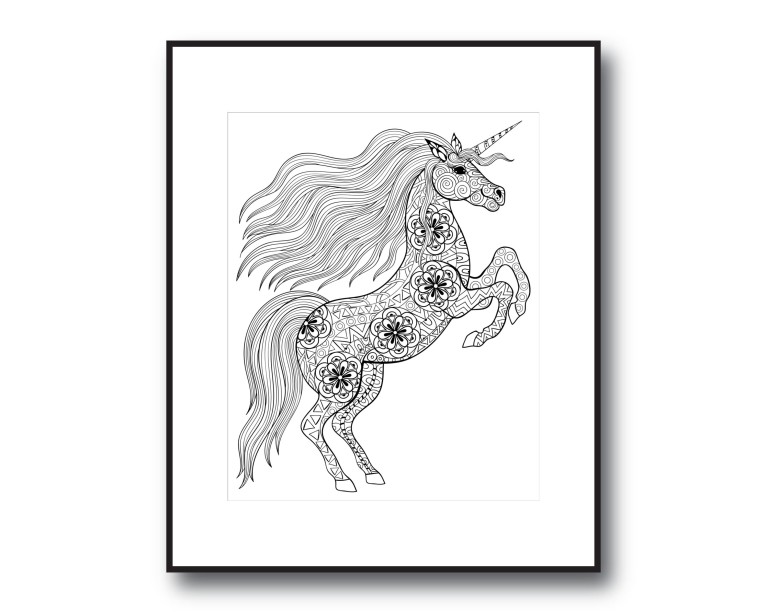 Majestic Unicorn Poster 