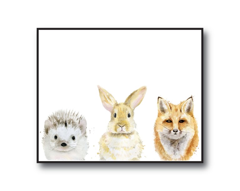 3 Cute Animals Poster 