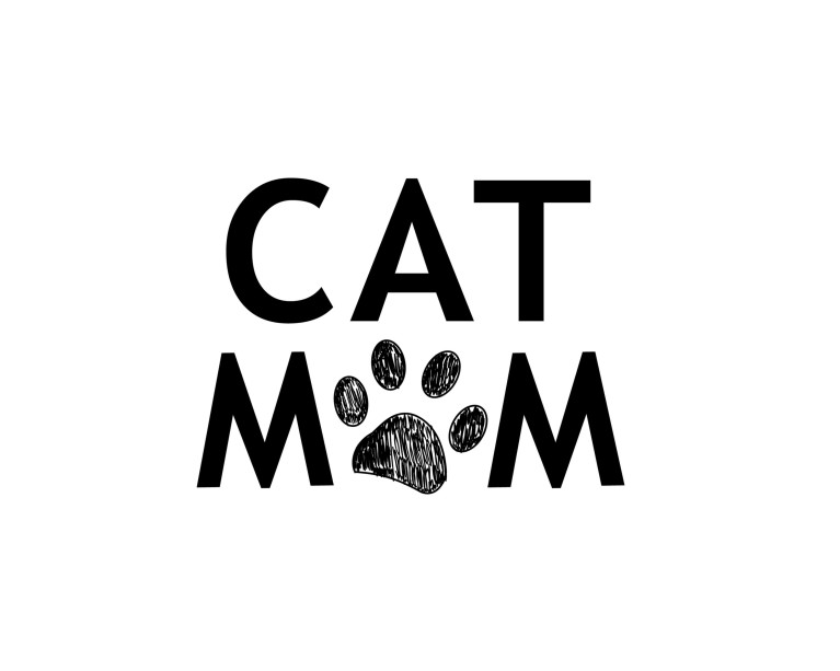 Cat Mum Paw Poster