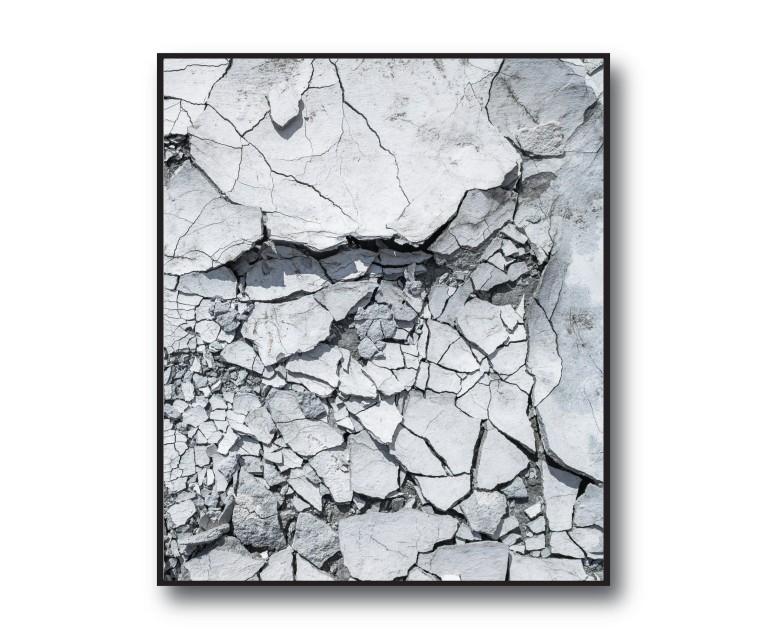 Dark Grey Concrete No.309 Poster 