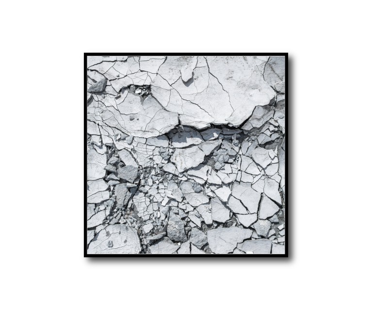 Dark Grey Concrete No.309 Poster 