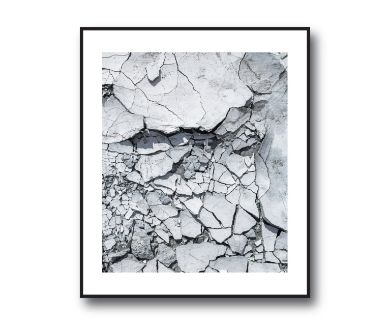 Dark Grey Concrete No.309 Poster 