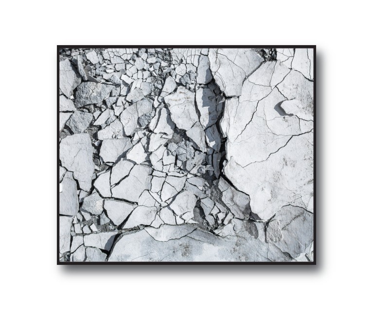 Dark Grey Concrete No.309 Poster 