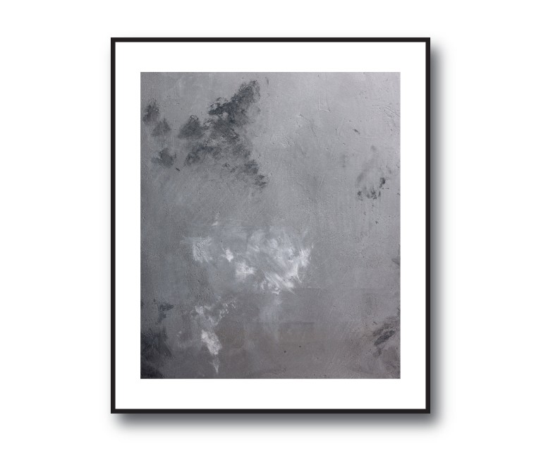 Dark Grey Concrete No.307 Poster 