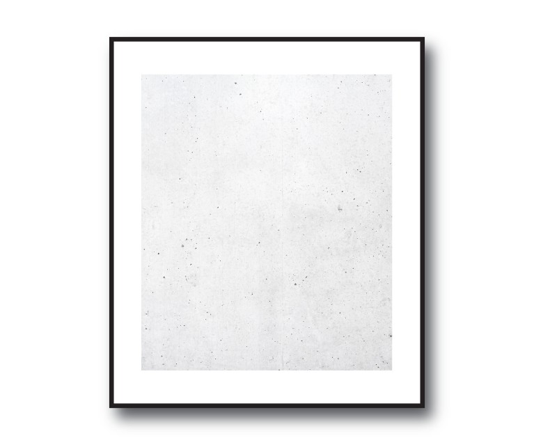 White Concrete No.301 Poster 