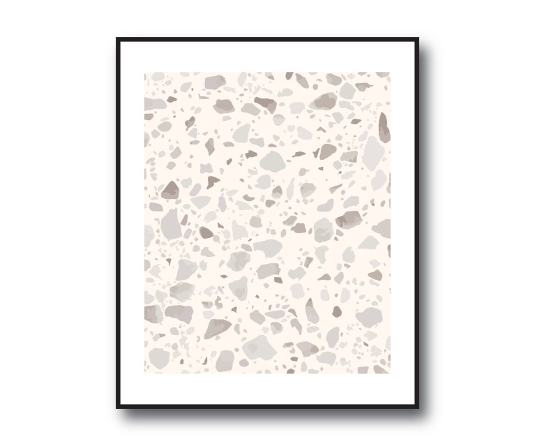 Beige Terazzo No.297 Poster 