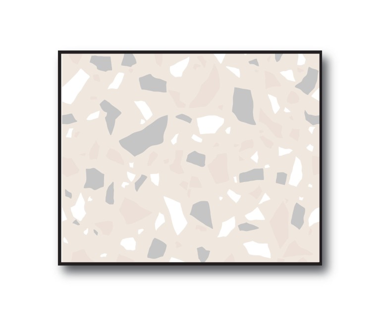 Beige Terazzo No.295 Poster 