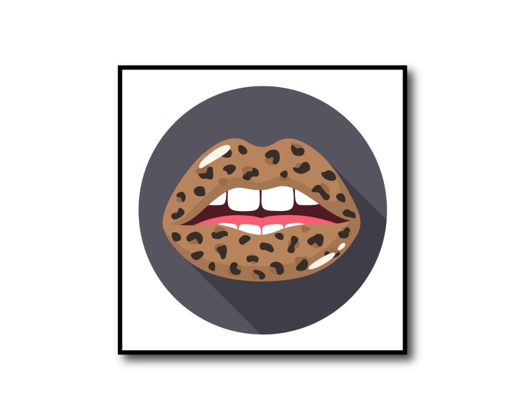 X4 Square Lips Poster Set