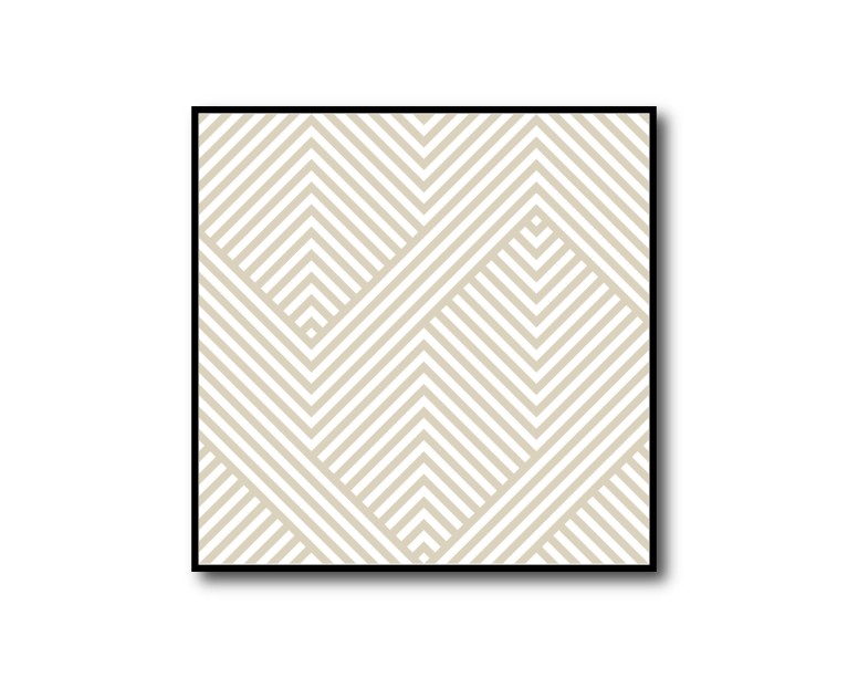 Geometric Beige No.549 Poster