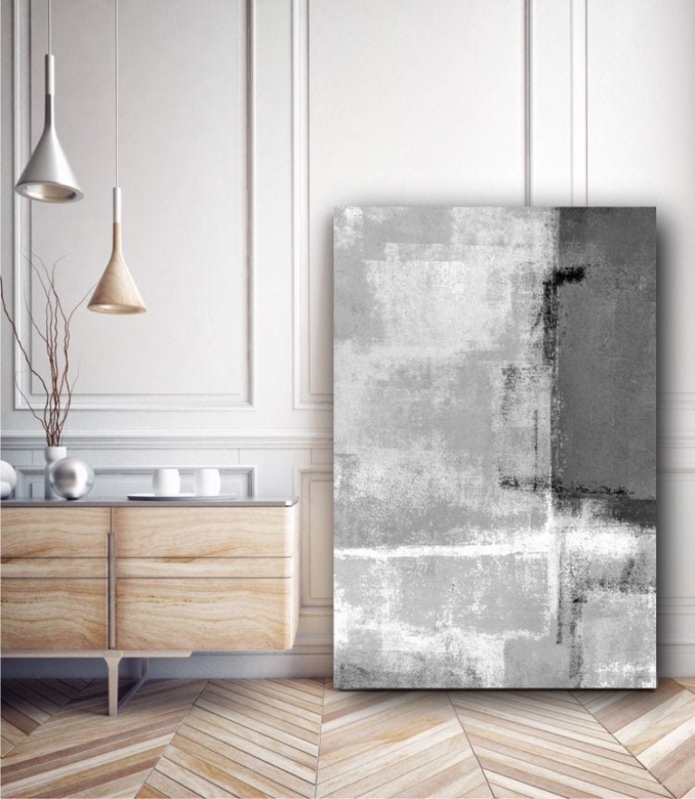 Tonal Abstract Canvas Art