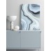 Blue/White Marble No.376 Poster