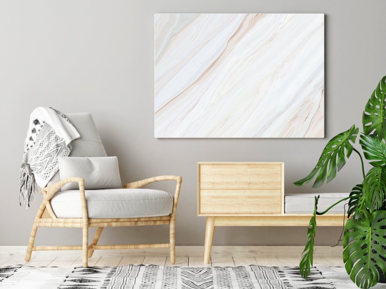 Beige Marble Stone Canvas Art