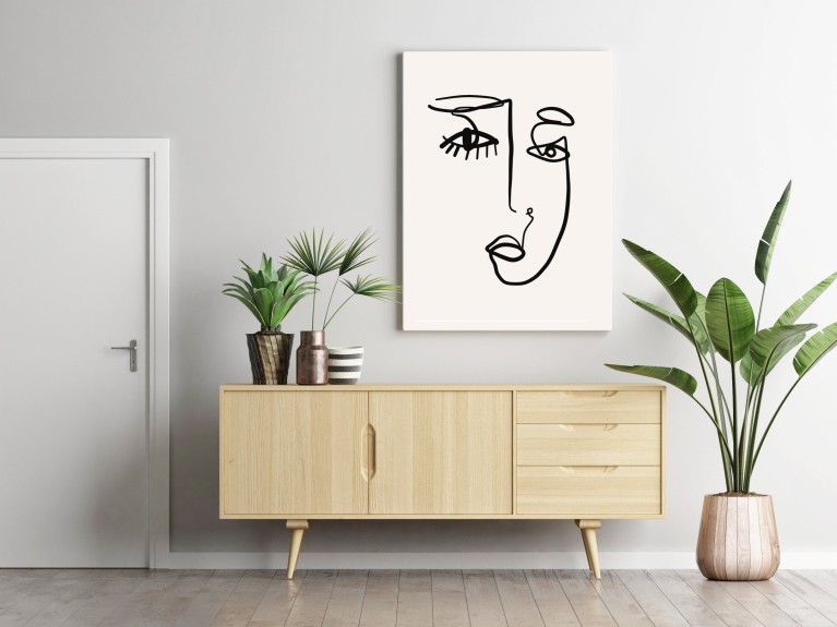 Face Illustration Canvas Art