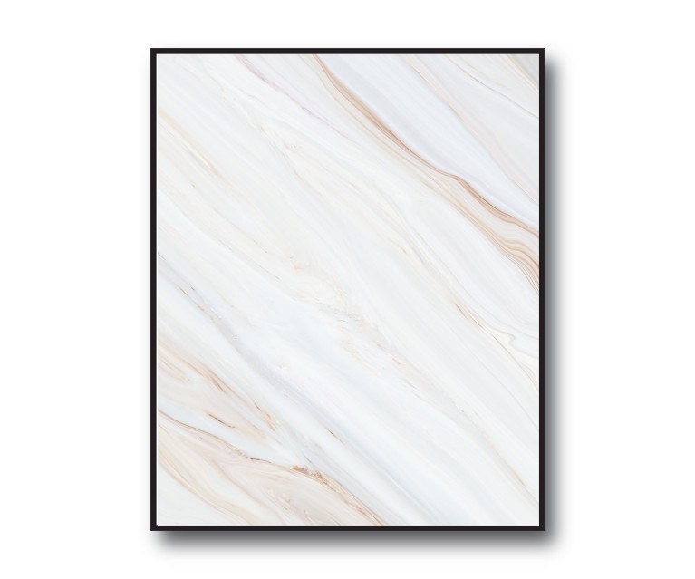 Beige/Grey/White Marble No.413 Poster