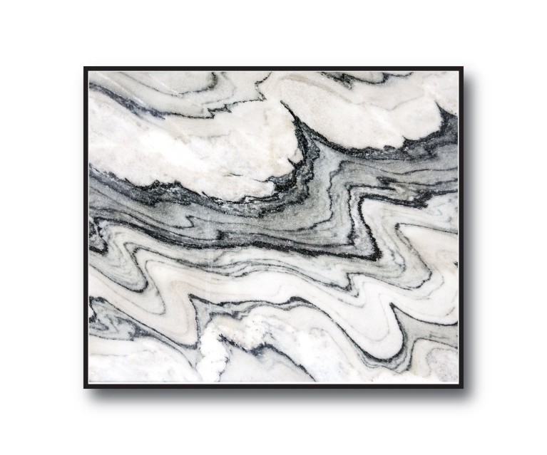 Black/White Marble No.412 Poster