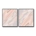 Pink/White Marble No.400 Poster