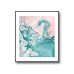 Pink/Green Marble No.399 Poster