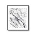 Black/White Marble No.398 Poster