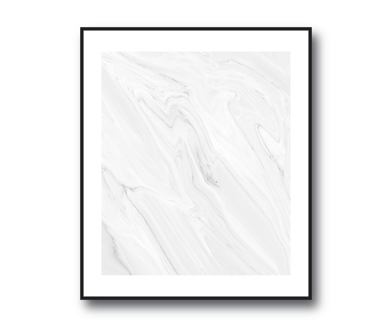 Pink/White Marble No.396 Poster