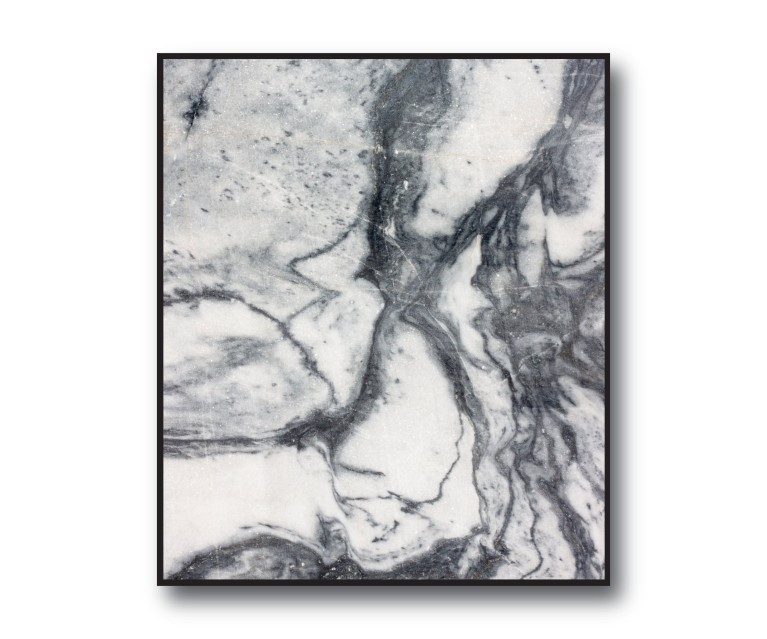 Black/White Marble No.395 Poster