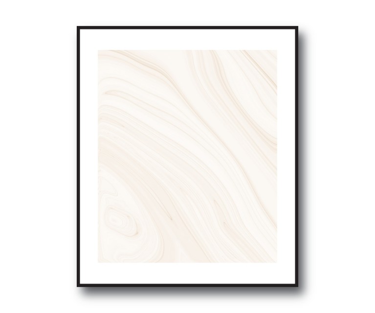 Beige/White Marble No.393 Poster