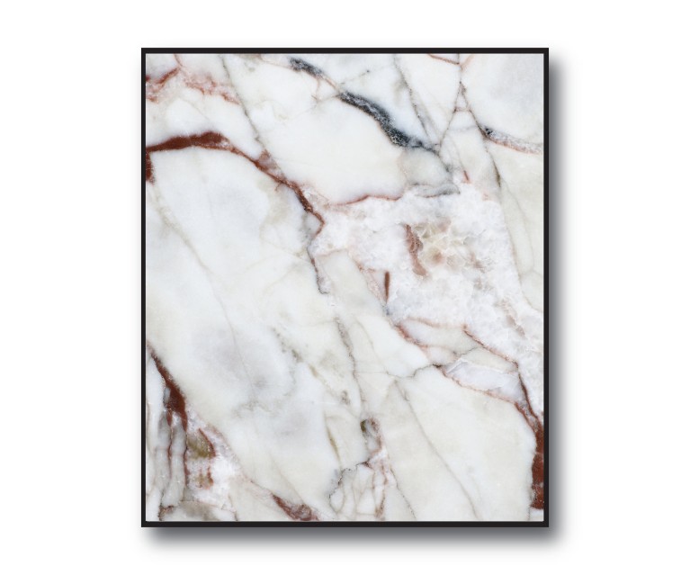 Grey/White Marble No.392 Poster