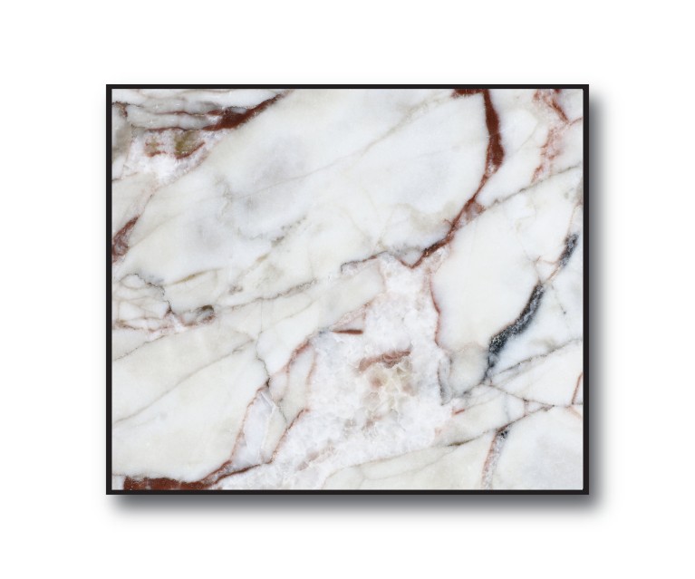 Grey/White Marble No.392 Poster