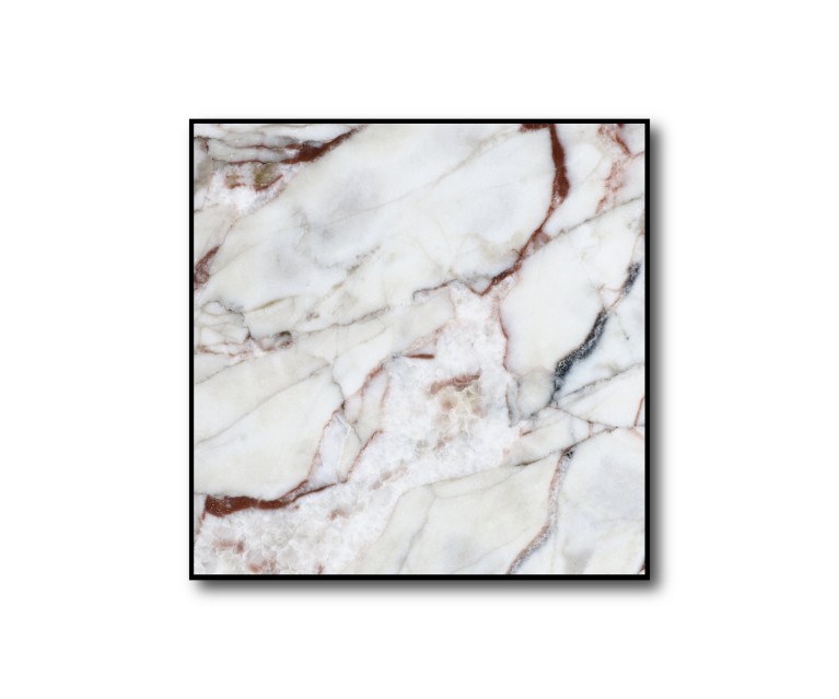 Grey/White Marble No.392 Poster