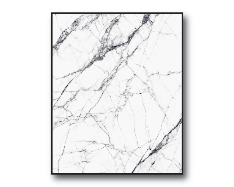 Black/White Marble No.391 Poster