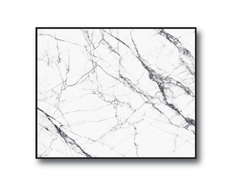 Black/White Marble No.391 Poster