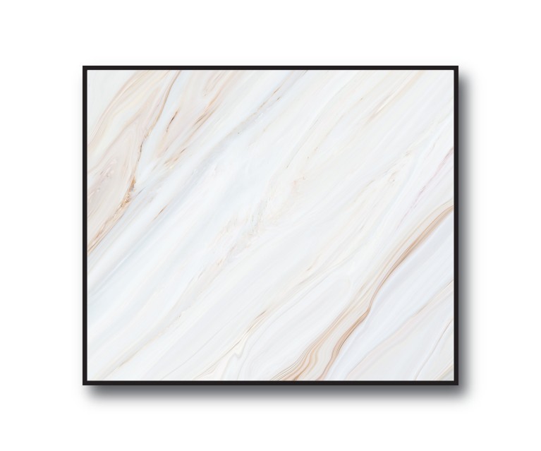 Beige/White Marble No.388 Poster