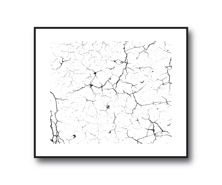 Black/White Marble No.387 Poster