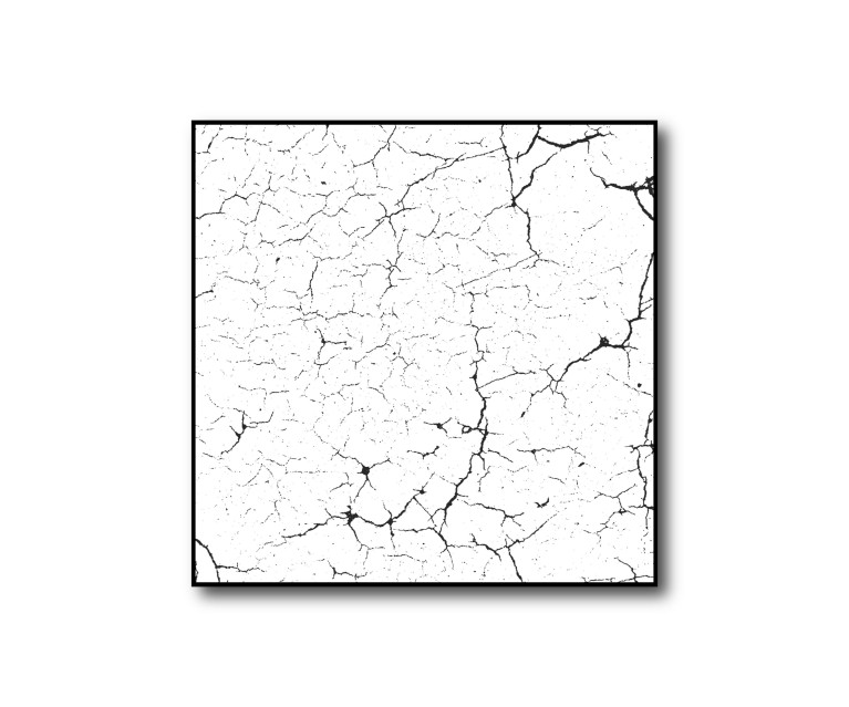 Black/White Marble No.387 Poster