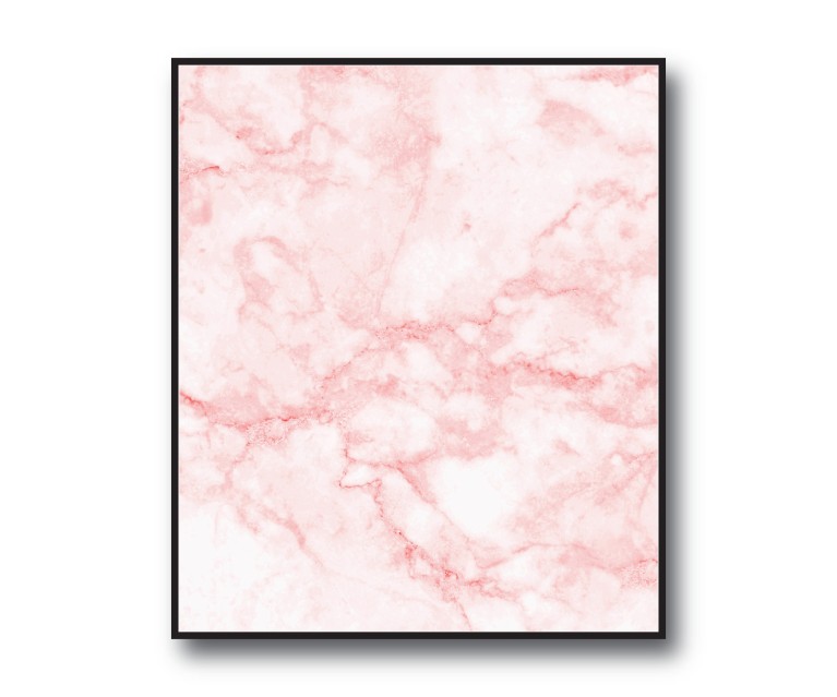 Pink/White Marble No.397 Poster