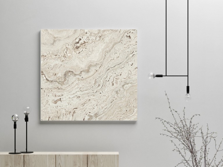 Beige Travetine Stone Canvas Art