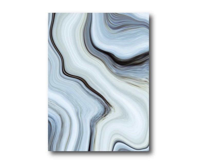 Blue/White Marble No.376 Poster