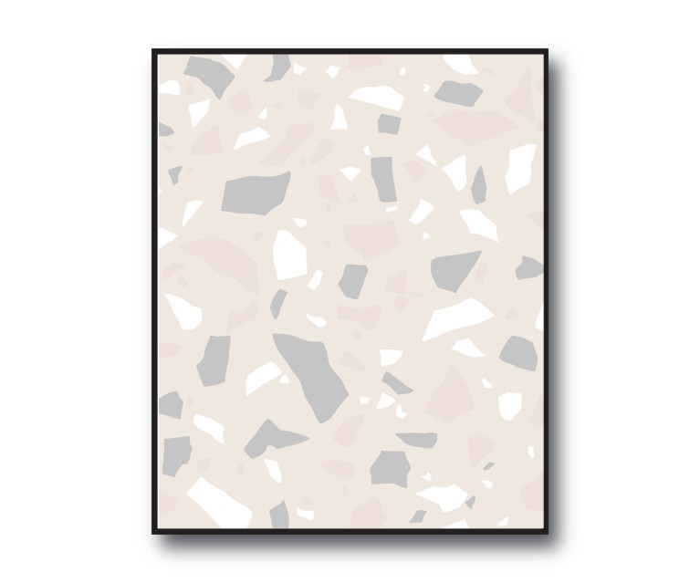 Beige Terazzo No.295 Poster 