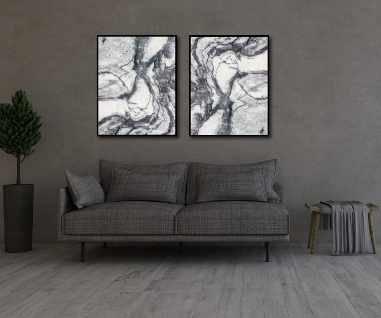 Mono Marble Poster 