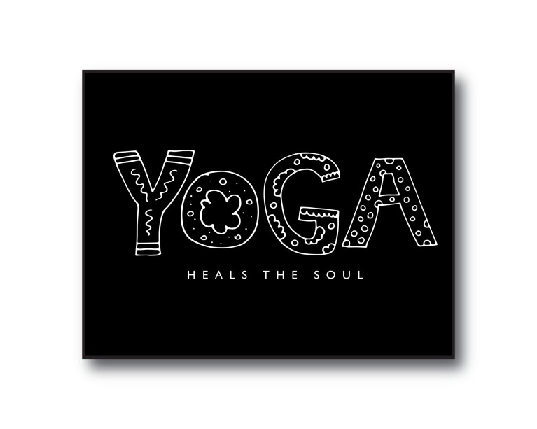 Yoga Heals The Soul Poster 