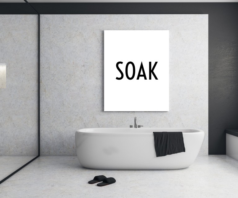 Soak Bathroom Poster 