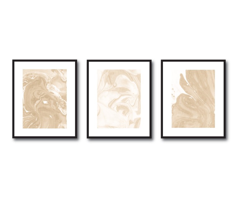 X3 Marble Poster Set