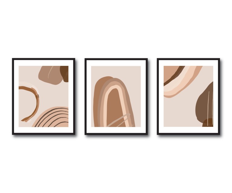 X3 Abstract Poster Set