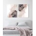 X2 Blush Inky Canvas Art Set