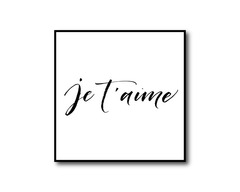 Je' Taime French Poster